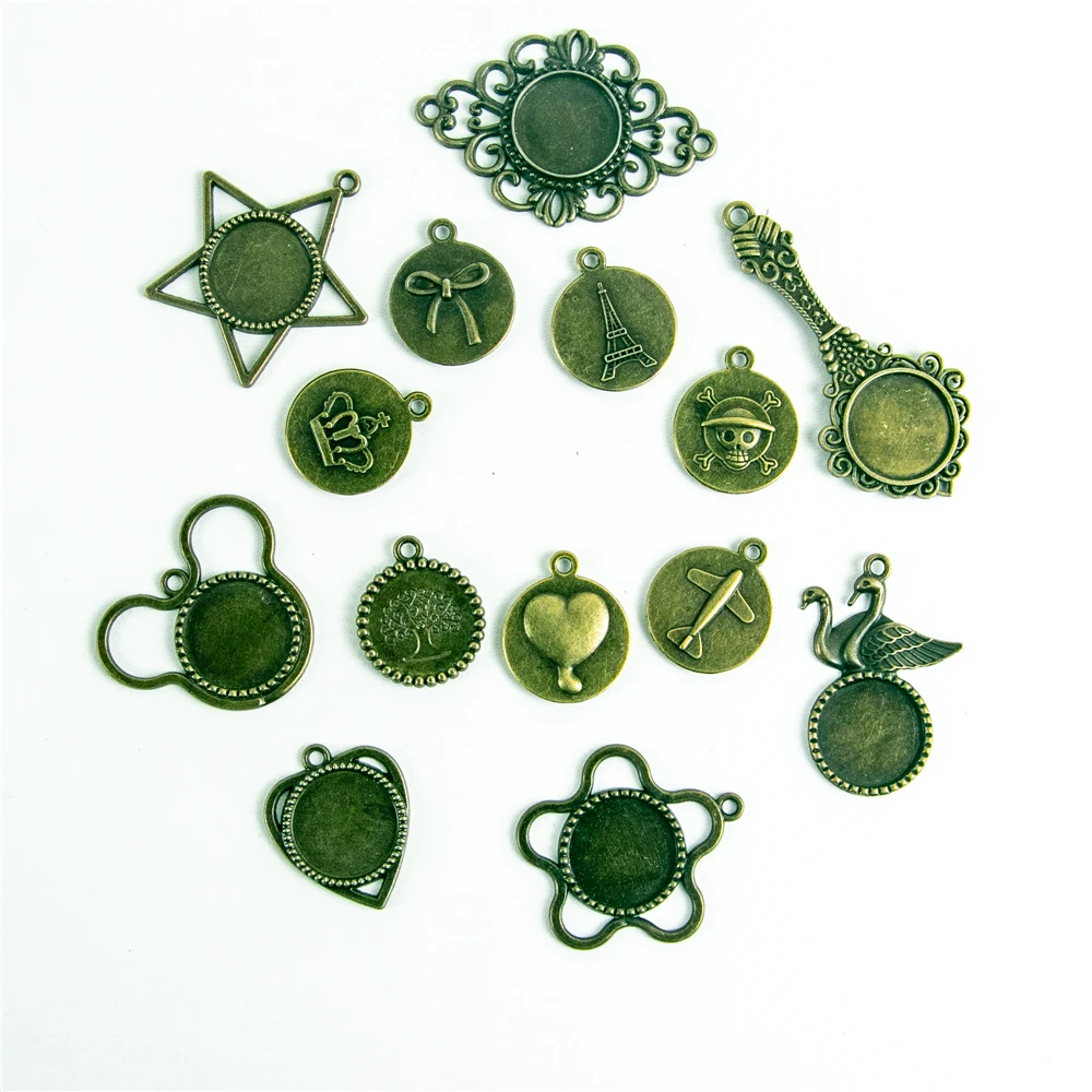 Round Blank Tray Fits 18mm Mix Charms Lot Mirror Heart Animal Crown Jewelry Making Mixed 14pcs New Arrival, Bronze
Round Blank Tray Fits 18mm Mix Charms Lot Mirror Heart Animal Crown Jewelry Making Mixed 14pcs New Arrival, Bronze