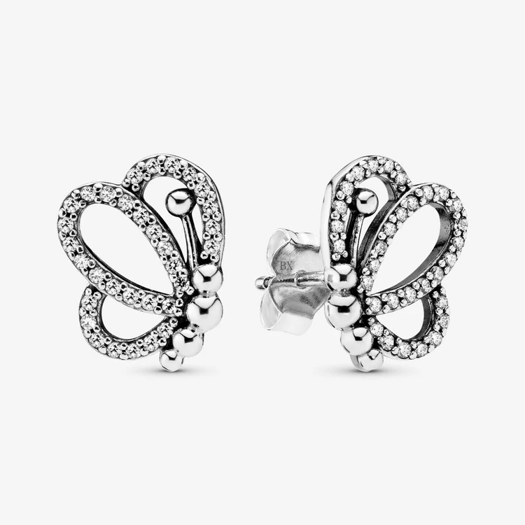 Fashion elegant sparkling sterling silver 925 butterfly earrings trend 2021, Silver color
Fashion elegant sparkling sterling silver 925 butterfly earrings trend 2021, Silver color