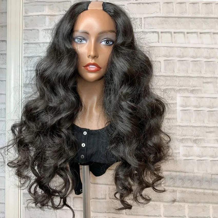 natural color body wave Human Hair Wig U part wig for Black Women body wave wig black Hair extension upart 
natural color body wave Human Hair Wig U part wig for Black Women body wave wig black Hair extension upart