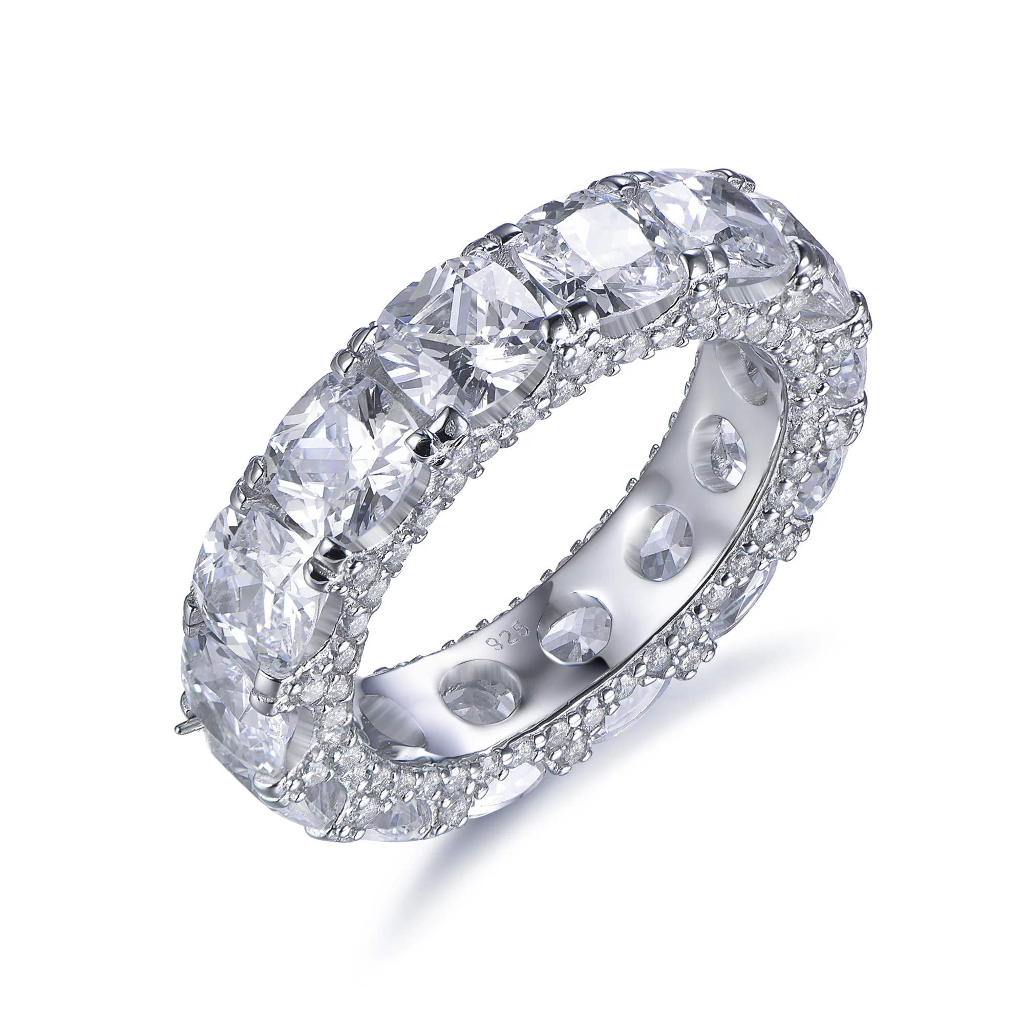 Hot 925 Sterling Silver Eternity Band Ring with Round Opal for Women Wholesale Jewelry
Hot 925 Sterling Silver Eternity Band Ring with Round Opal for Women Wholesale Jewelry