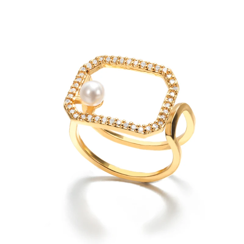 Pearl Cubic Zirconia Stacking Rings 18K Gold Plated Rings for Women, Gold/platinum/rose gold
Pearl Cubic Zirconia Stacking Rings 18K Gold Plated Rings for Women, Gold/platinum/rose gold