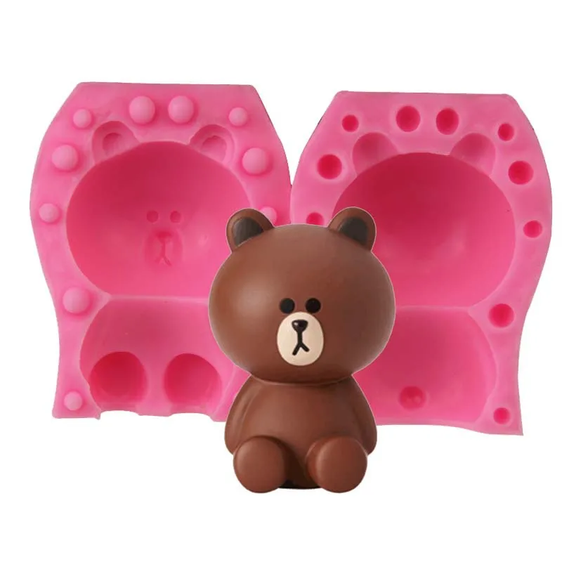 3D Bear Mousse Fondant Mold Silicone Cake Fondant Mold Ice Cream Chocolate Mold, As show
3D Bear Mousse Fondant Mold Silicone Cake Fondant Mold Ice Cream Chocolate Mold, As show