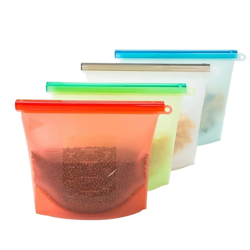 BPA free Leakproof Food Storage Container Fresh Vacuum Zip lock Silicone Bag Reusable Silicone Food Storage Bag, Transparent
BPA free Leakproof Food Storage Container Fresh Vacuum Zip lock Silicone Bag Reusable Silicone Food Storage Bag, Transparent