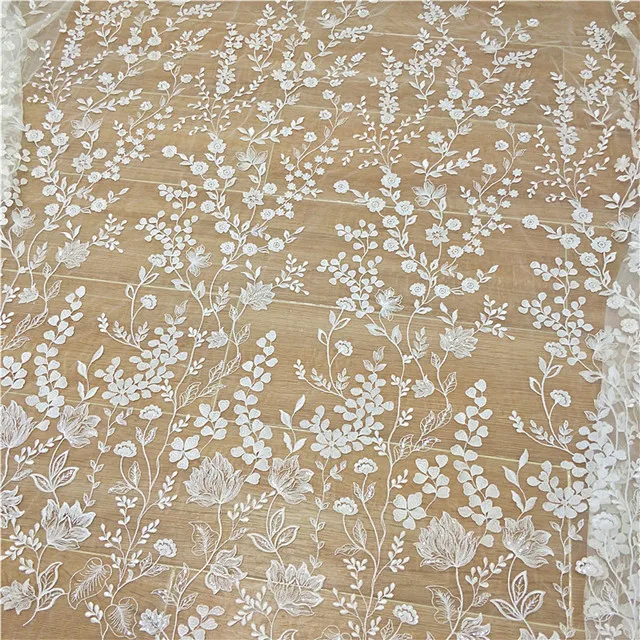 Latest vintage bridal floral lace french white embroidery tulle wedding lace fabric
Latest vintage bridal floral lace french white embroidery tulle wedding lace fabric