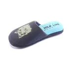 Factory wholesale indoor men's and women's antiskid single jersey slippers free samples Autumn Spring winter 2019