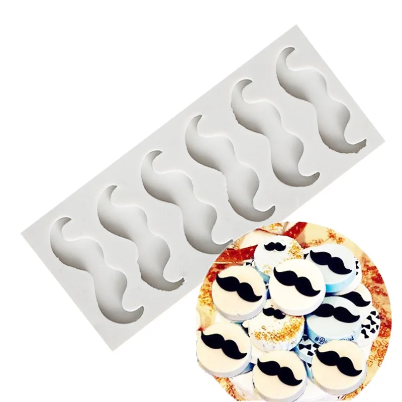 Mustache and Beard Shape Liquid Silicone Mold Cake Fondant Baking Mold Baking Pastry Tools Baking Tray Making Handicraft Mold
Mustache and Beard Shape Liquid Silicone Mold Cake Fondant Baking Mold Baking Pastry Tools Baking Tray Making Handicraft Mold