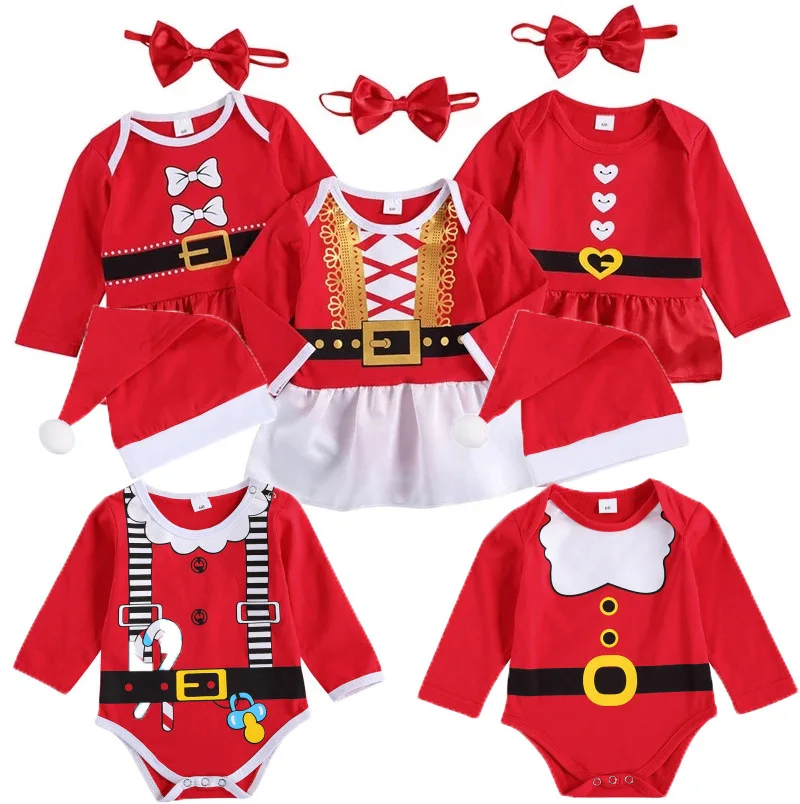 Christmas Santa Baby Rompers Girls Boys Cartoon Santa Dress Jumpsuits Headbands Hat 2Pc Outfits Clothes Xmas Santa Red Set M353
Christmas Santa Baby Rompers Girls Boys Cartoon Santa Dress Jumpsuits Headbands Hat 2Pc Outfits Clothes Xmas Santa Red Set M353