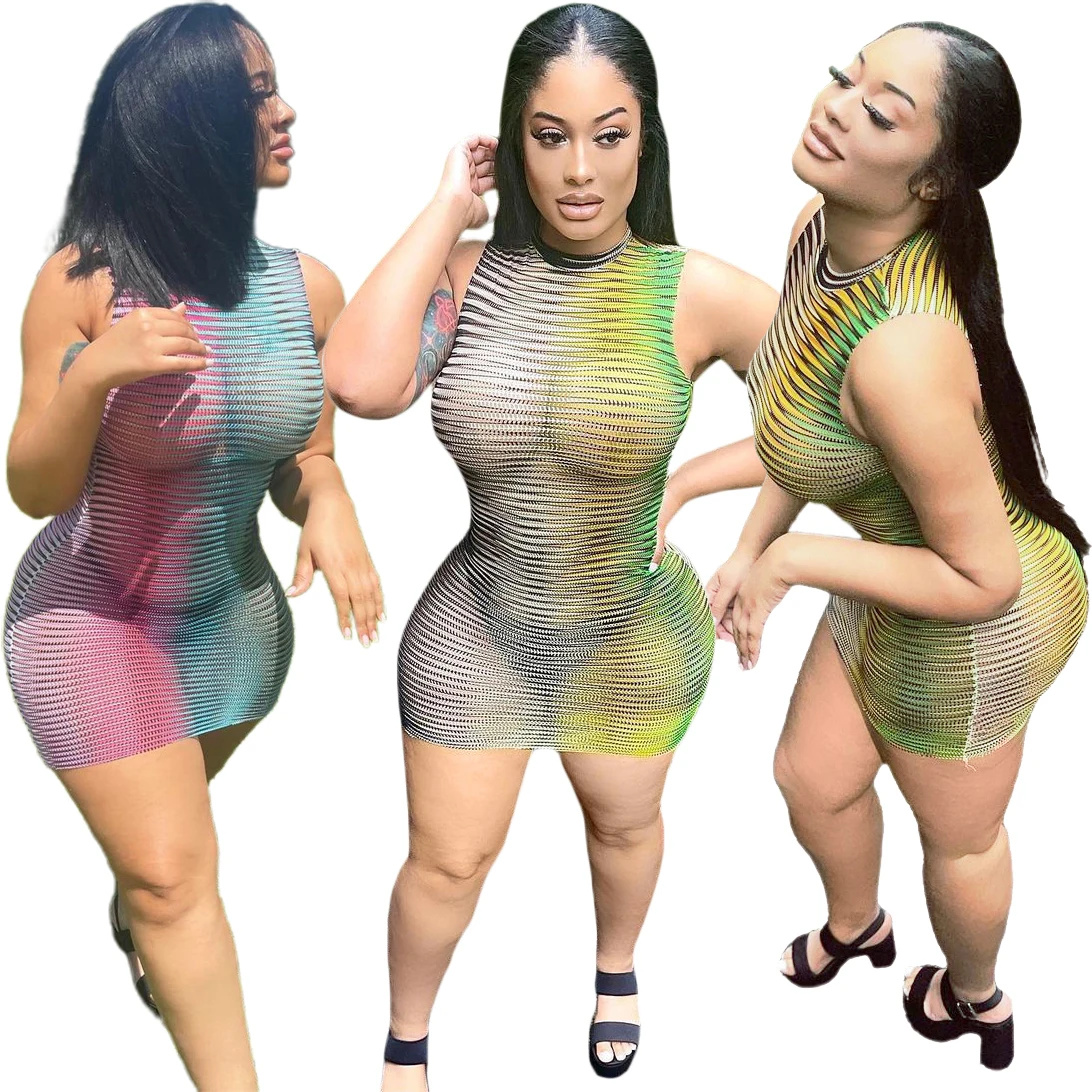 2022 New Arrival Sexy Women Mini Dresses Slim Contrast Color Women's Nightclub Clothes
2022 New Arrival Sexy Women Mini Dresses Slim Contrast Color Women's Nightclub Clothes
