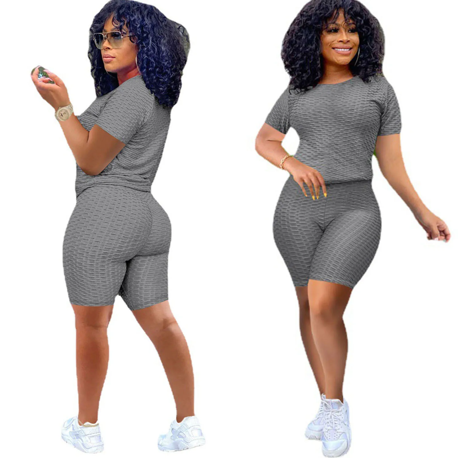 private label custom solid plus size two piece short set womens 2 piece outfits super stretch women's summer sets short girls
private label custom solid plus size two piece short set womens 2 piece outfits super stretch women's summer sets short girls