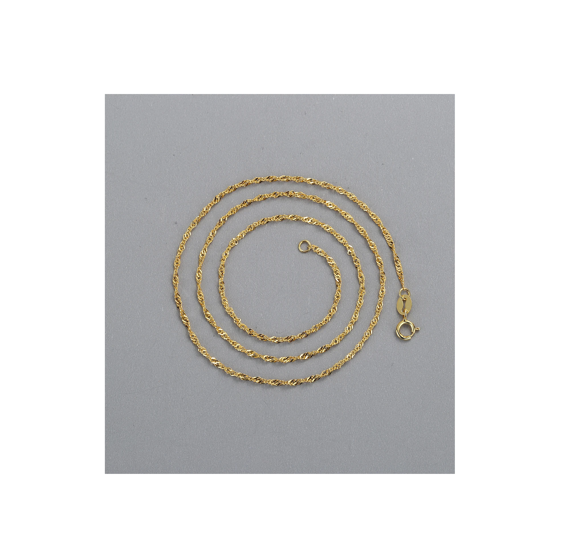 45245 Xuping jewelry personality environmental protection copper simple neutral all-match Different color water wave chain
45245 Xuping jewelry personality environmental protection copper simple neutral all-match Different color water wave chain