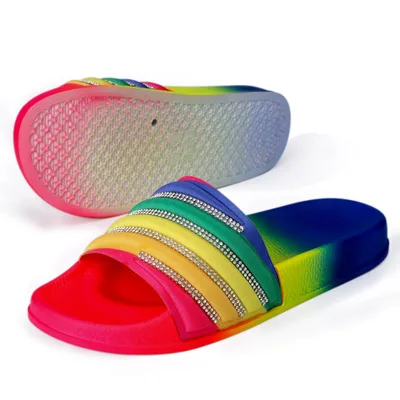 SL-0166 Fashion Designer Outdoor Luxury Slippers Colorful Beach Rhinestone Slippers for Women, Picture
SL-0166 Fashion Designer Outdoor Luxury Slippers Colorful Beach Rhinestone Slippers for Women, Picture