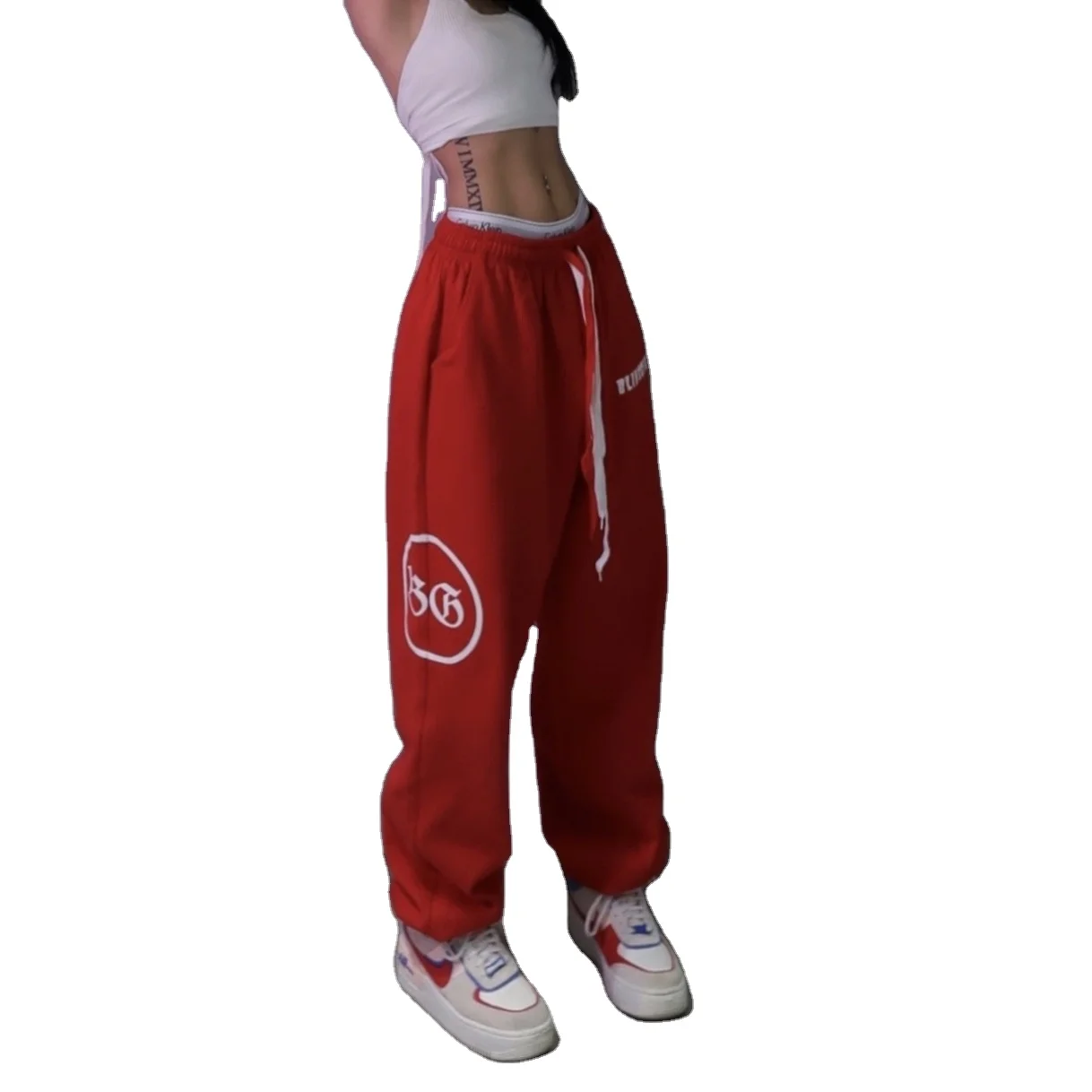 2021 New loose-fitting hip-hop pants jazz hip-hop print pants white sweatpants, 2 colors
2021 New loose-fitting hip-hop pants jazz hip-hop print pants white sweatpants, 2 colors