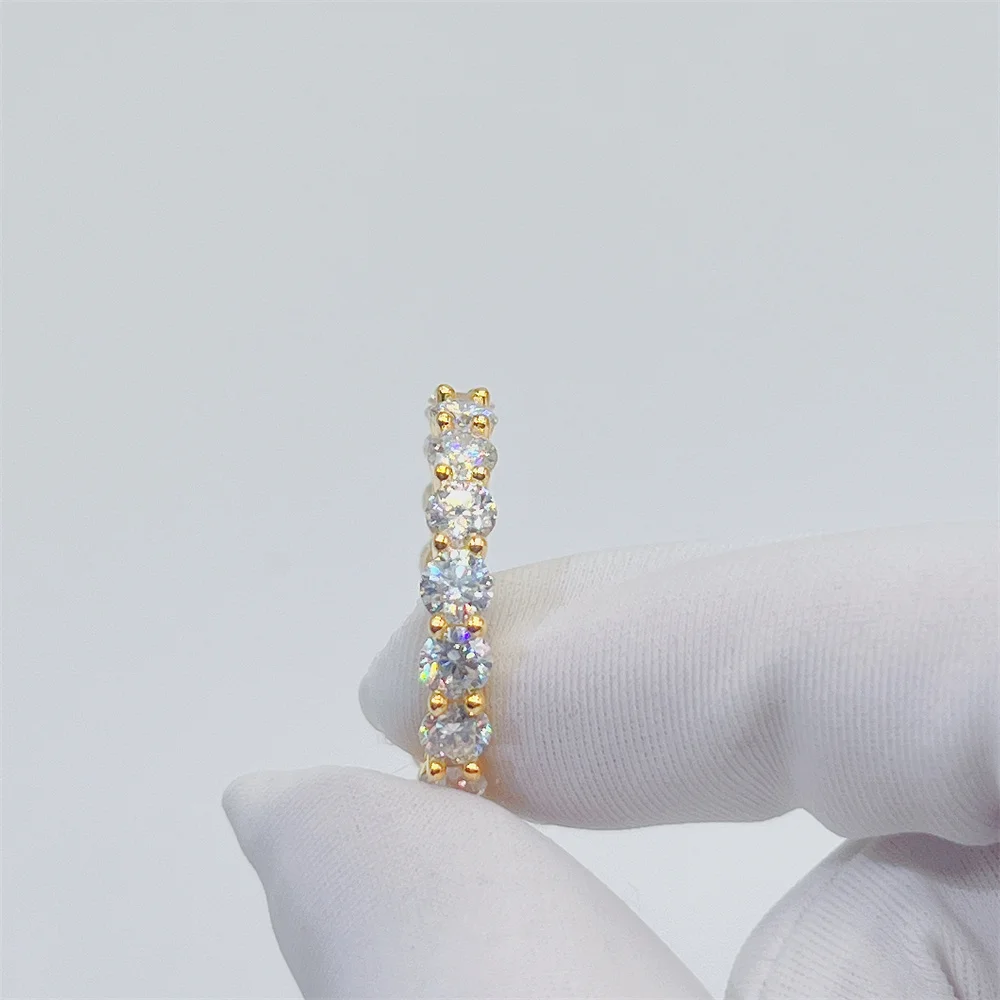 2022 fashion Eternity Band 4mm Bussdown Fully Pave Side Gallery Set Moissanite Eternity Band Ring
2022 fashion Eternity Band 4mm Bussdown Fully Pave Side Gallery Set Moissanite Eternity Band Ring