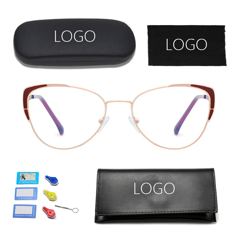 High Quality Eyeglasses Half Frame Anti Blue Light Glasses With Case Frames Optical, 6 colors
High Quality Eyeglasses Half Frame Anti Blue Light Glasses With Case Frames Optical, 6 colors