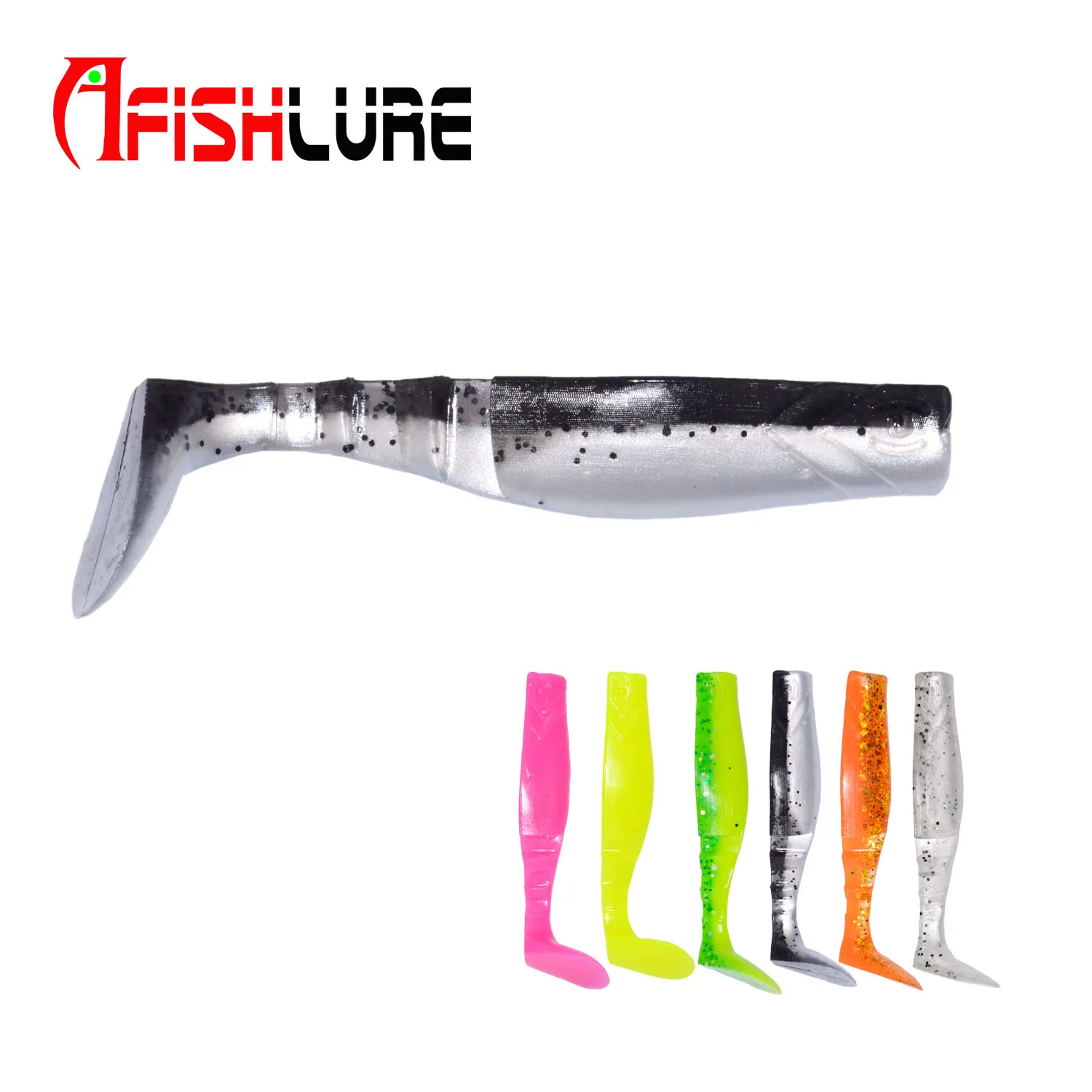 Double Colors Section Tail Soft Bait 80mm 6g T T Shad Paddle Tail PVC Fishing Lures Soft Bait, 6 colors for choice
Double Colors Section Tail Soft Bait 80mm 6g T T Shad Paddle Tail PVC Fishing Lures Soft Bait, 6 colors for choice