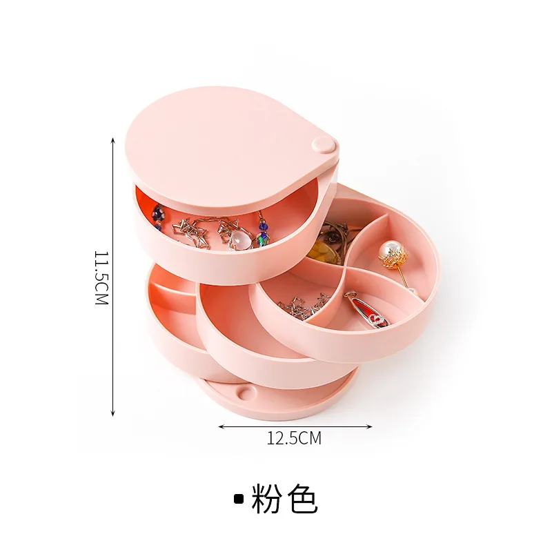 Jewelry Box Storage Organizer Case Rotating Large Capacity Multi-layer Display Stand Earring Necklace Cute Jewelry Box
Jewelry Box Storage Organizer Case Rotating Large Capacity Multi-layer Display Stand Earring Necklace Cute Jewelry Box