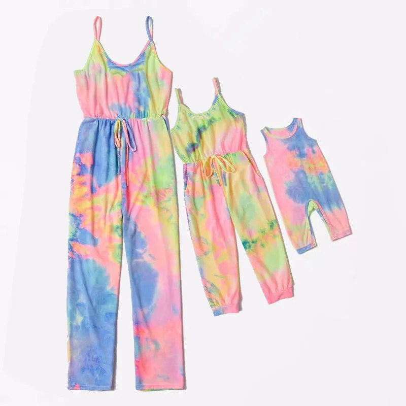Print Tie Dye Mommy And Daughter Outfits Baby Clothing Custom One Piece Jumpsuit, Colorful
Print Tie Dye Mommy And Daughter Outfits Baby Clothing Custom One Piece Jumpsuit, Colorful