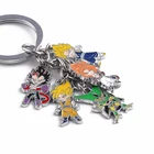 Wholesale fighting animation souvenir dragon ball keychain with paper card