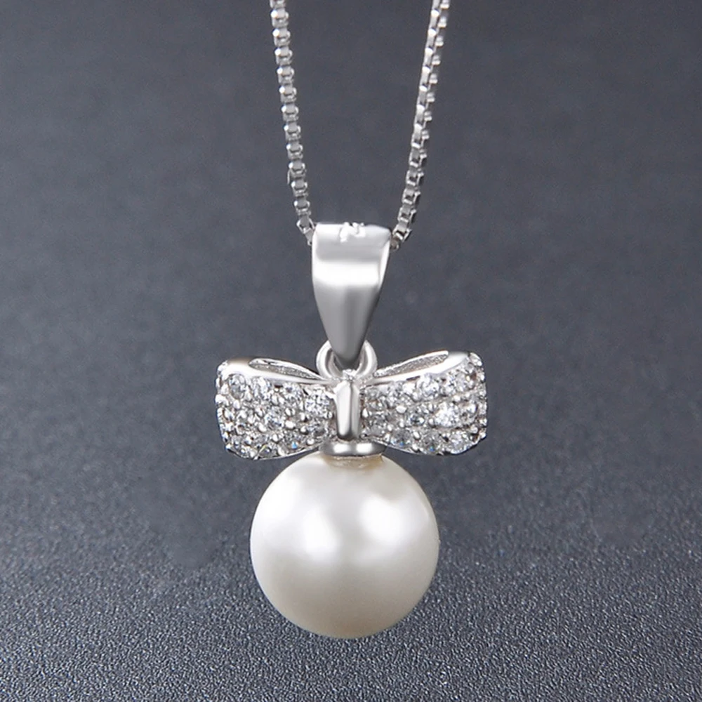 Fine jewelry 100% 925 Sterling Silver 925 Sterling Silver Diamond bow Pearl Necklace
Fine jewelry 100% 925 Sterling Silver 925 Sterling Silver Diamond bow Pearl Necklace