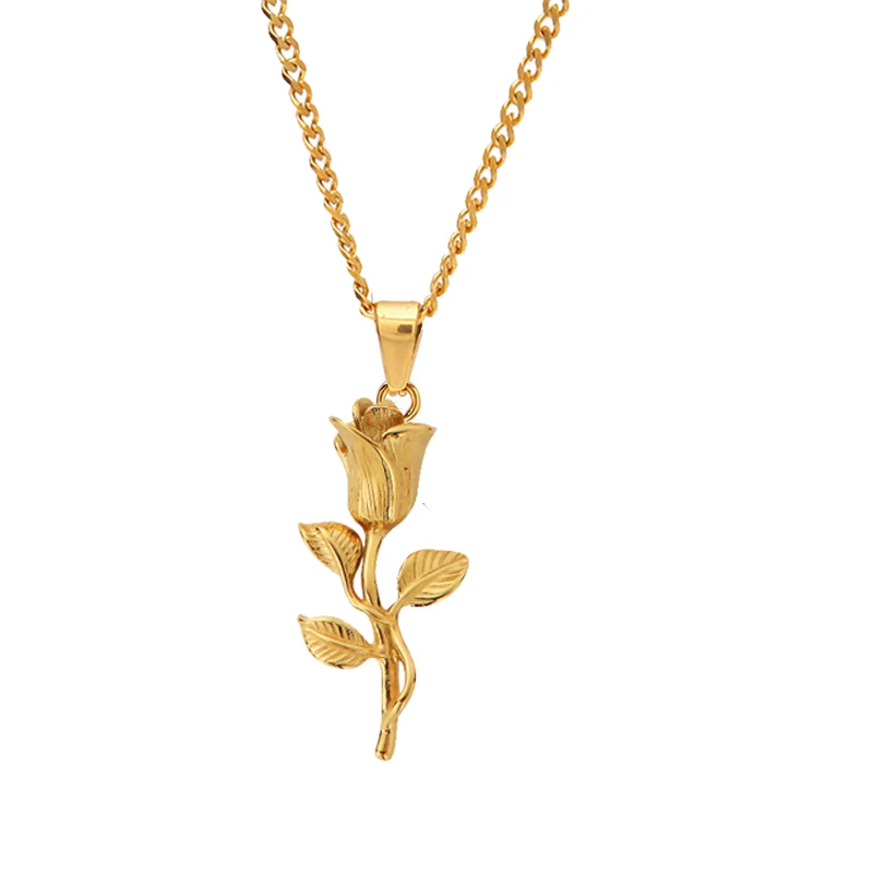 Olivia 18k Gold Classic Rose Necklace Plant Flower Jewelry for Women Stainless Steel Rose Pendant Vintage Rose Flower Necklaces
Olivia 18k Gold Classic Rose Necklace Plant Flower Jewelry for Women Stainless Steel Rose Pendant Vintage Rose Flower Necklaces