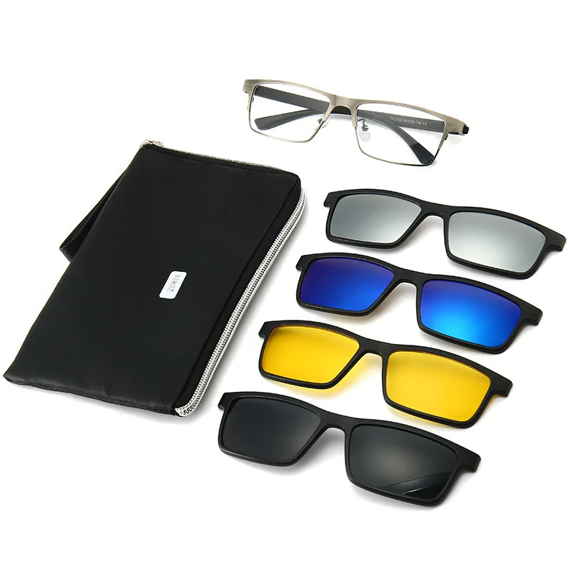 Wholesale Trendy Men Women TR90 frame with 5 in 1 magnetic polarized clip on Sunglasses cycling driving glasses sunglasses 2021
Wholesale Trendy Men Women TR90 frame with 5 in 1 magnetic polarized clip on Sunglasses cycling driving glasses sunglasses 2021