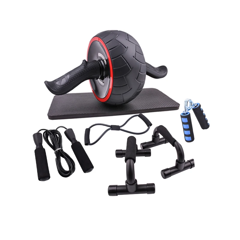 Family indoor fitness abdominal wheel tension belt rope skipping AB roller suit, Gules
Family indoor fitness abdominal wheel tension belt rope skipping AB roller suit, Gules