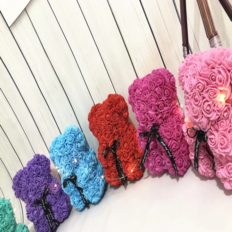 gift 25cm rose bear wedding party decoration valentines day