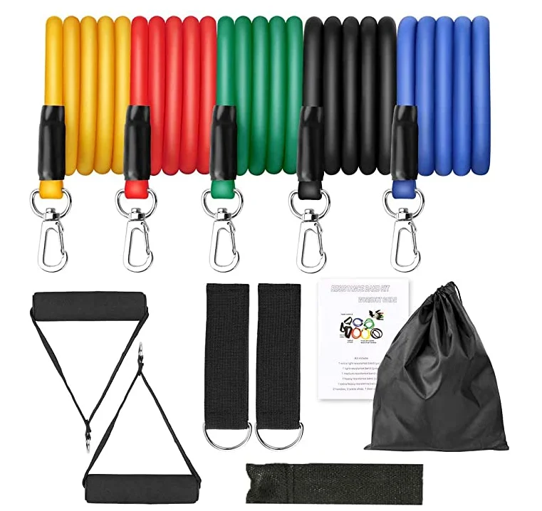 11PCS/Set Resistance Band yoga tension band raised hip band exercise elastic pull rope, Black,red,blue,yellow,green
11PCS/Set Resistance Band yoga tension band raised hip band exercise elastic pull rope, Black,red,blue,yellow,green