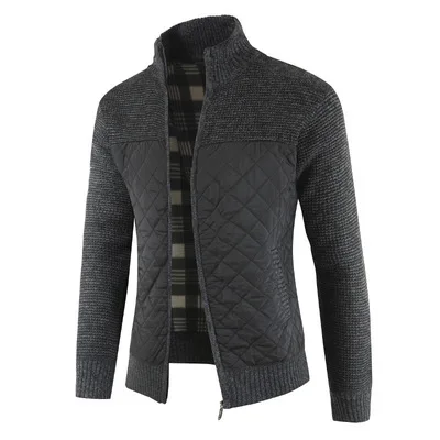 New autumn man's coat long sleeves cardigan solid color zipper stand collar leisure stylish sports baseball plaid streetwear top, Picture shows
New autumn man's coat long sleeves cardigan solid color zipper stand collar leisure stylish sports baseball plaid streetwear top, Picture shows