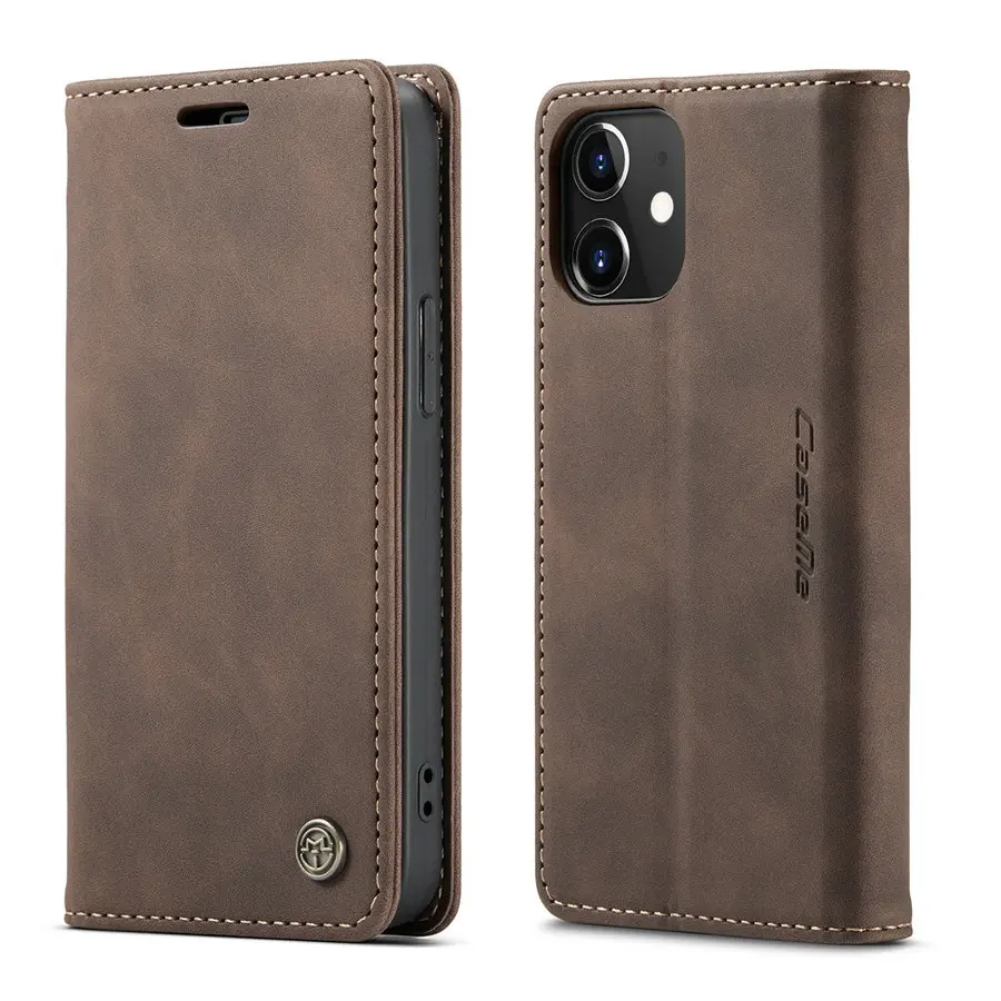 

CaseMe Retro Case for iPhone 12 Accessories Cell Phones for OPPO A53 2020 Reno 4Pro 5G 4G Case Cheap Price With Cards Slots Hold, Coffee, brown, rose, blue, black