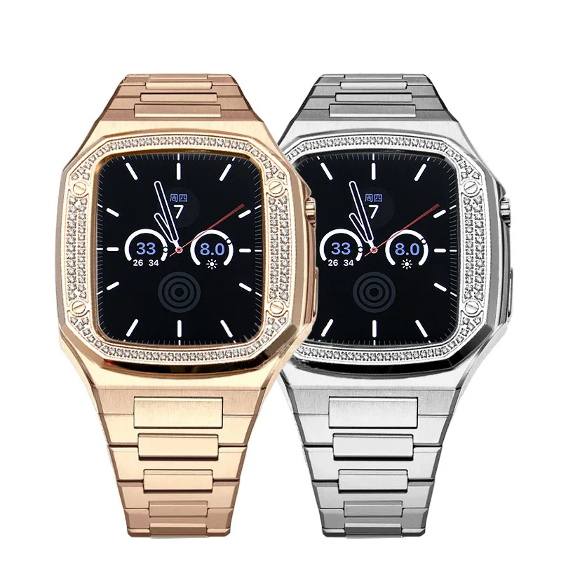 Stainless Metal Case Diamond Plated Bezel Case Bumper For Apple Watch Case 44mm Series 6 /5 /4 /SE
Stainless Metal Case Diamond Plated Bezel Case Bumper For Apple Watch Case 44mm Series 6 /5 /4 /SE