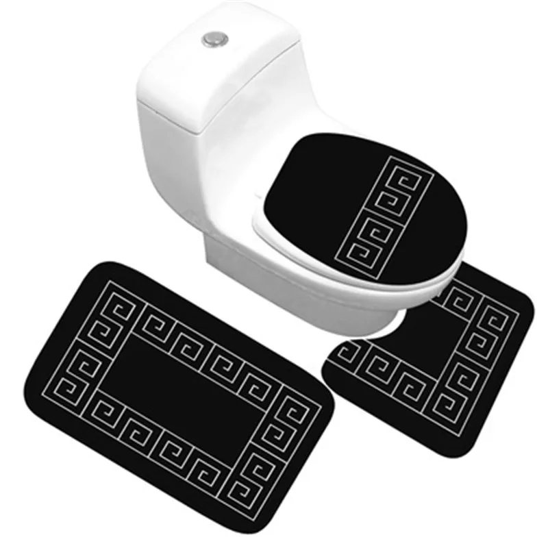 Three-piece anti-slip absorbent toilet floor mat for toilet bathroom toilet carpet classic pattern, Picture
Three-piece anti-slip absorbent toilet floor mat for toilet bathroom toilet carpet classic pattern, Picture