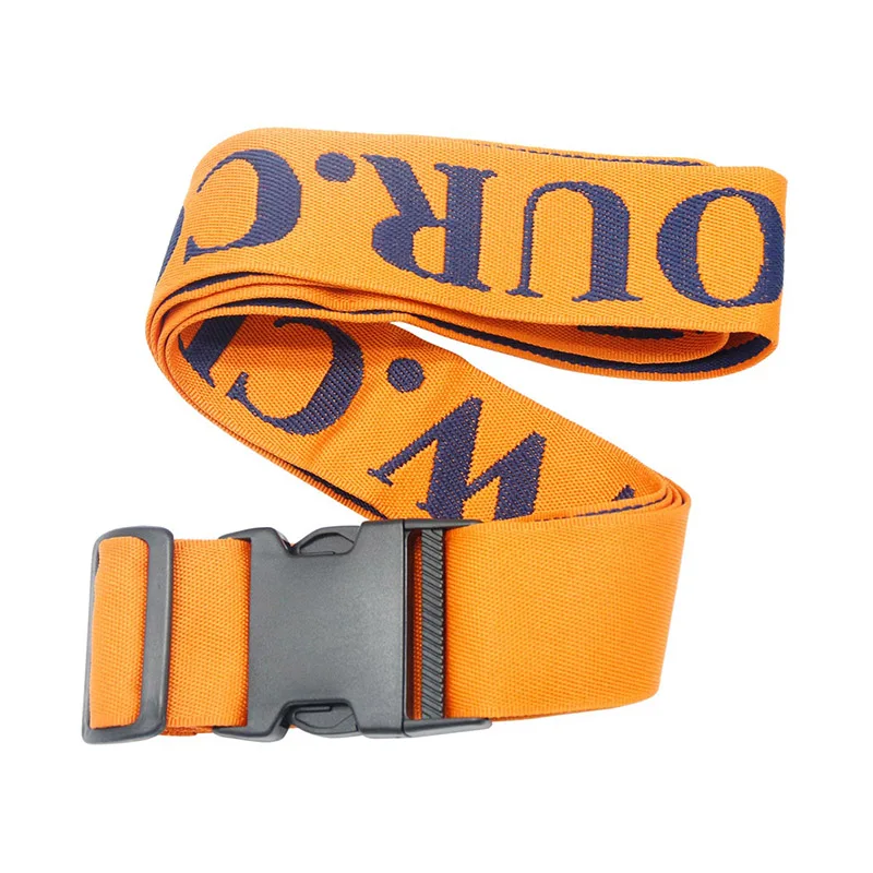 Wholesale Bulk Printed Adjustable Travel Luggage Belt Custom Logo Personalized Nylon Luggage Strap With Metal Buckle 
Wholesale Bulk Printed Adjustable Travel Luggage Belt Custom Logo Personalized Nylon Luggage Strap With Metal Buckle