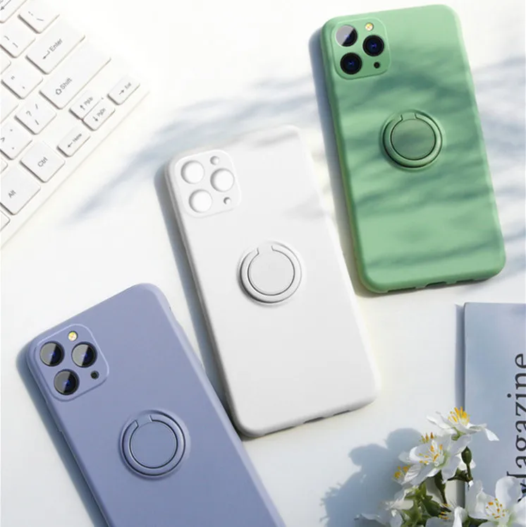 For iPhone 13 12 11 Pro Max 8 7 SE Liquid Silicone Phone Case Finger Ring Holder Slim Soft Silicone Shockproof Case
For iPhone 13 12 11 Pro Max 8 7 SE Liquid Silicone Phone Case Finger Ring Holder Slim Soft Silicone Shockproof Case