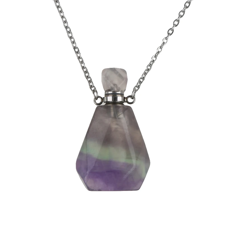 Faceted Natural Gemstone Perfume Bottle Connector,Healing Crystal Quartz Perfume Bottle,Essential Oil Diffuser Vial Jewelry, Colorful
Faceted Natural Gemstone Perfume Bottle Connector,Healing Crystal Quartz Perfume Bottle,Essential Oil Diffuser Vial Jewelry, Colorful