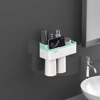 Bathroom Accessories Set Automatic Toothpaste Dispenser Toothbrush Holder Wall Mount Storage Rack Magnetic Cleaner Water Cup
Bathroom Accessories Set Automatic Toothpaste Dispenser Toothbrush Holder Wall Mount Storage Rack Magnetic Cleaner Water Cup