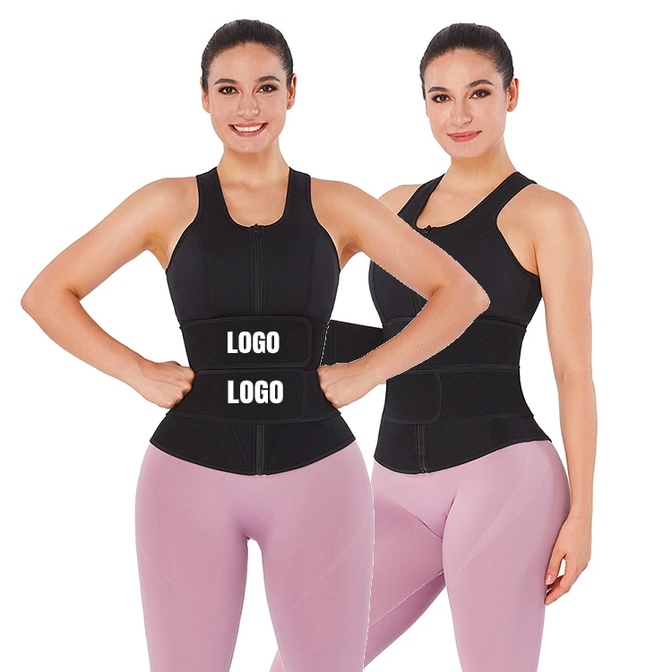 Custom Logo Women Workout Slimming Sauna Sweat Double Neoprene Waist Trainer Belt 2 In 1 Body Shaper Tops, As show
Custom Logo Women Workout Slimming Sauna Sweat Double Neoprene Waist Trainer Belt 2 In 1 Body Shaper Tops, As show