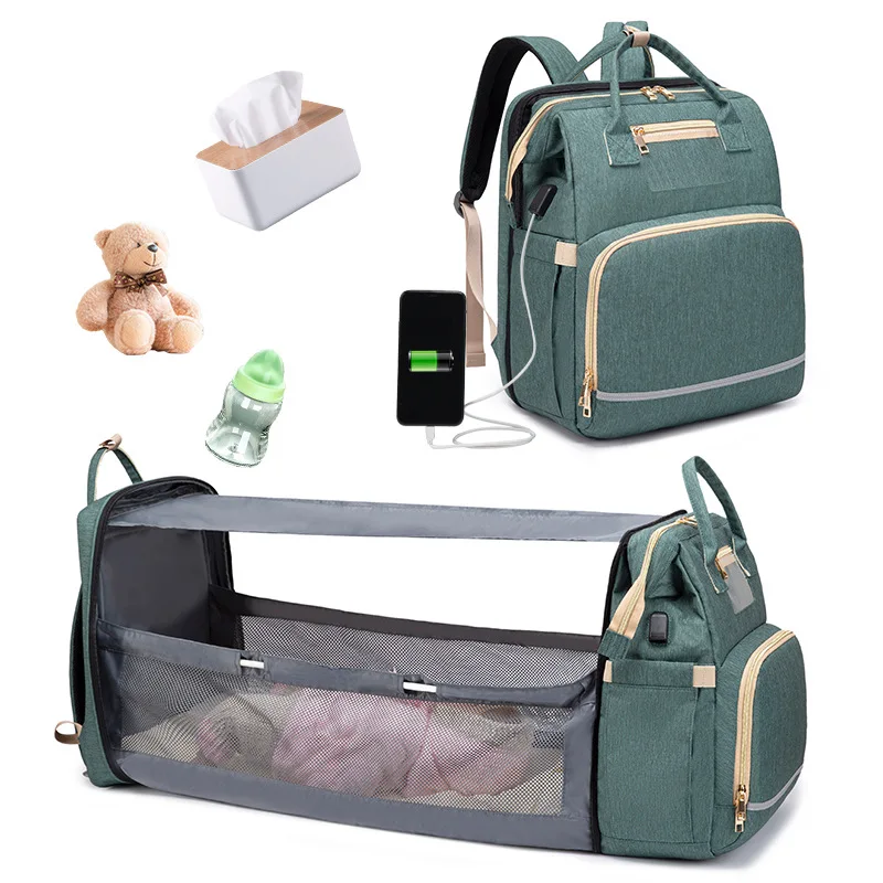 The New Portable Folding Crib Large Capacity Backpack Multi-Function Mother-To-Child Package
The New Portable Folding Crib Large Capacity Backpack Multi-Function Mother-To-Child Package