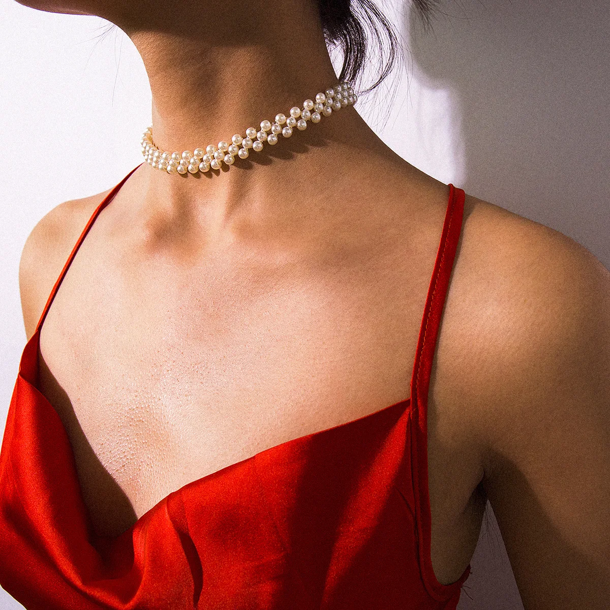 OUYE 2021 fashion imitation multi layer pearl chain necklace luxurious jewelry wholesale pearl choker necklace for women, Color
OUYE 2021 fashion imitation multi layer pearl chain necklace luxurious jewelry wholesale pearl choker necklace for women, Color