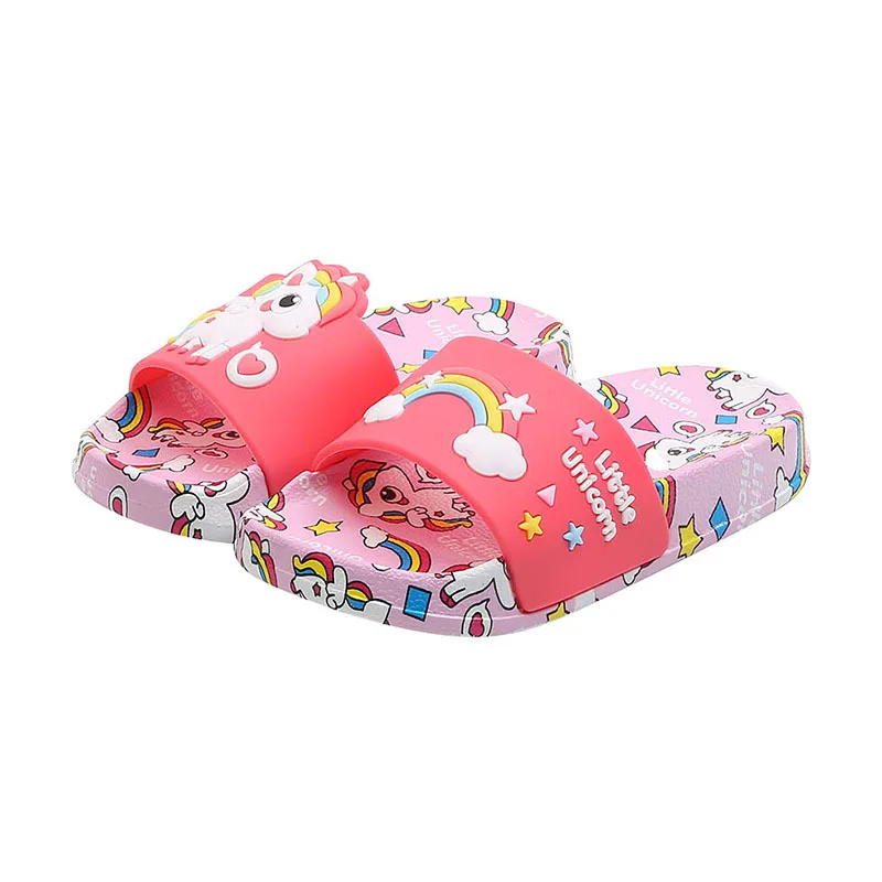 Wholesale Unicorn Kids Slippers Summer Rainbow Boys Girls Slippers PVC Non-slip Children Beach Shoes Baby Home Sandals For Kids
Wholesale Unicorn Kids Slippers Summer Rainbow Boys Girls Slippers PVC Non-slip Children Beach Shoes Baby Home Sandals For Kids