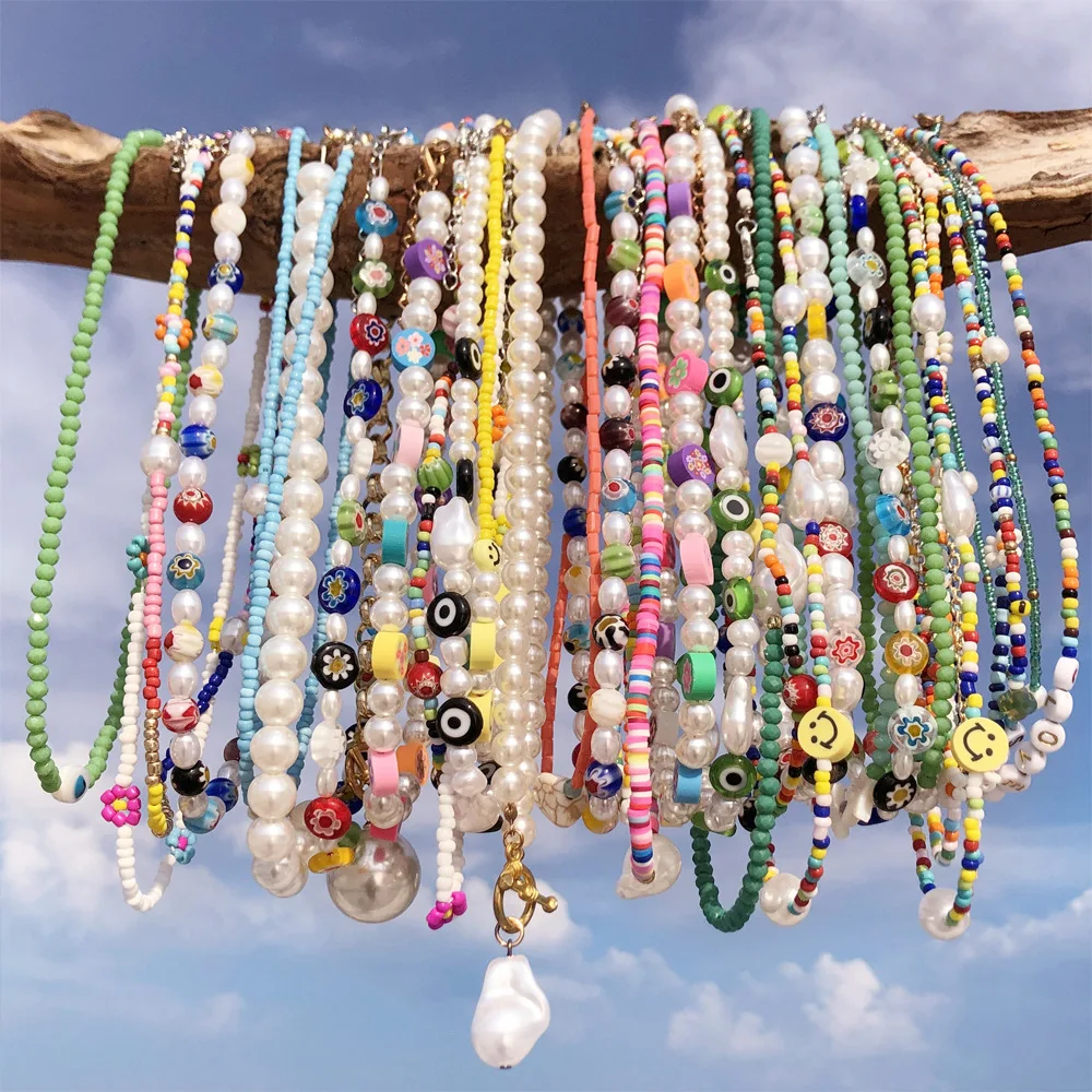 New arrival handmade fashion pearl necklace colorful kolye erkek beaded choker necklace for Woman beaded necklace Jewelry
New arrival handmade fashion pearl necklace colorful kolye erkek beaded choker necklace for Woman beaded necklace Jewelry