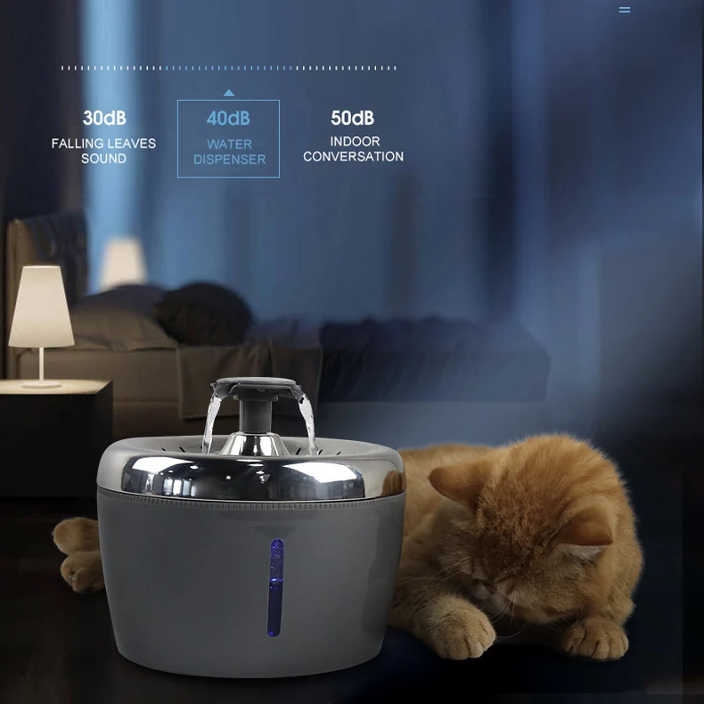 Saiji infrared sensor electric pet smart drinking fountain stainless steel automatic cat dog water dispenser, Blue, grey, customized color
Saiji infrared sensor electric pet smart drinking fountain stainless steel automatic cat dog water dispenser, Blue, grey, customized color