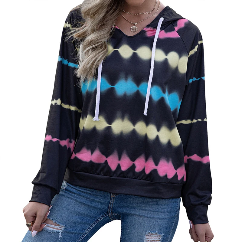Fall Autumn Hot Style New Womans Hoodie Tie Dye Hooded Sweater Ladies Loose Gradient Color Long Sleeve Thin Top Casual Hoodies, Red,black,blue,green
Fall Autumn Hot Style New Womans Hoodie Tie Dye Hooded Sweater Ladies Loose Gradient Color Long Sleeve Thin Top Casual Hoodies, Red,black,blue,green