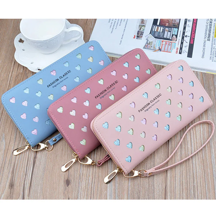 Wholesale fashion 2021 hollow pu leather wallet women ladies long purse monedero, As per picture
Wholesale fashion 2021 hollow pu leather wallet women ladies long purse monedero, As per picture