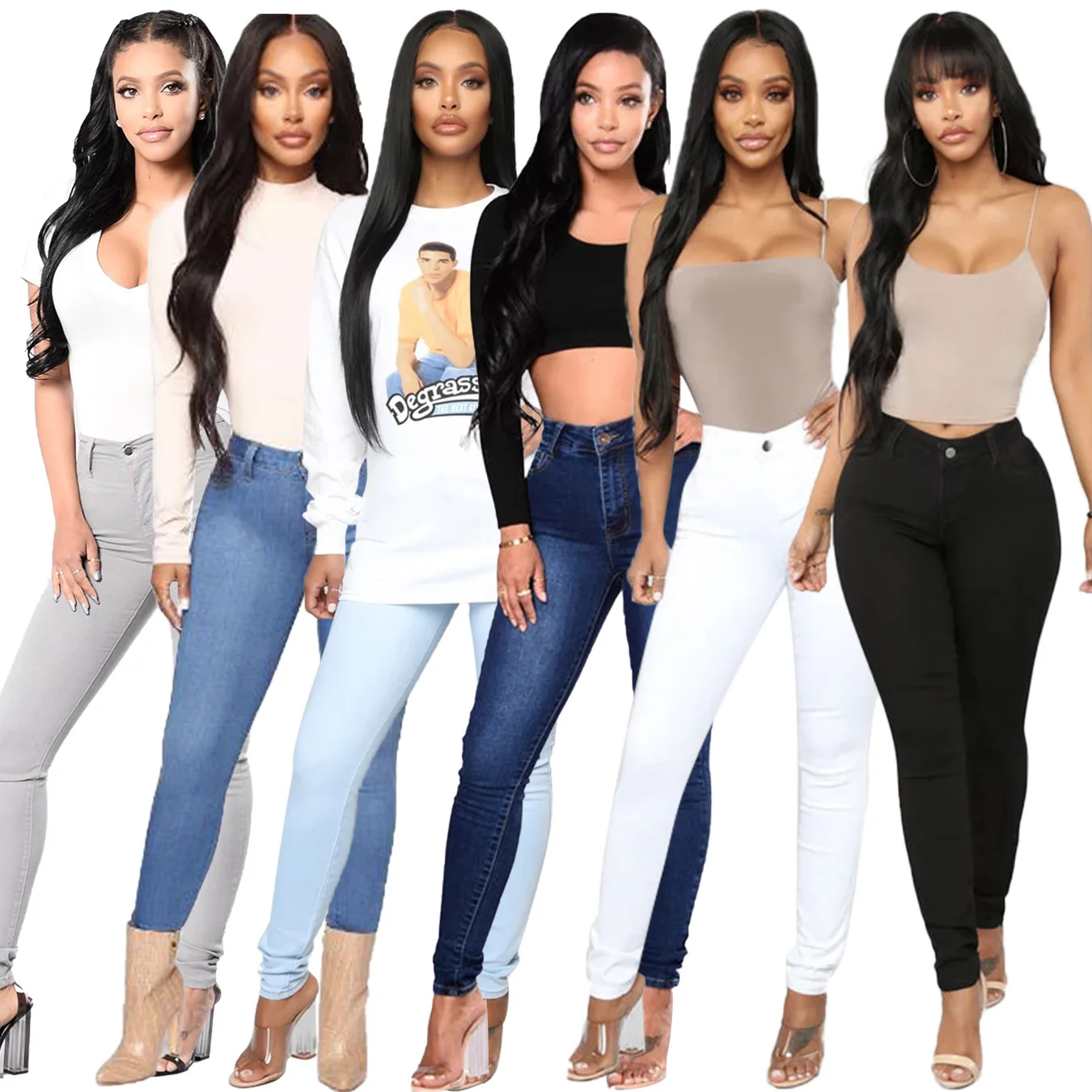 European And American High-Waist Stretch Slim Pencil Foot Pants Pantalones Fashion Jeans Clothing Womens Jeans Skinny Ripped
European And American High-Waist Stretch Slim Pencil Foot Pants Pantalones Fashion Jeans Clothing Womens Jeans Skinny Ripped