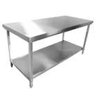 Commercial kitchen equipment Stainless steel worktable Stainless steel movable kitchen table for restaurants/hotels