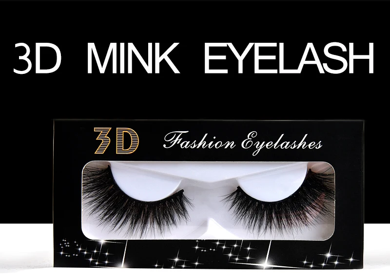 2020 New Design real mink false eyelashes 3D mink fur lashes full strip eyelash