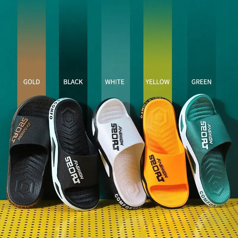 Hot style couple one line beach trend non-slip breathable PVC outdoor wear household indoor slippers, White/black/navy//yellow/green
Hot style couple one line beach trend non-slip breathable PVC outdoor wear household indoor slippers, White/black/navy//yellow/green