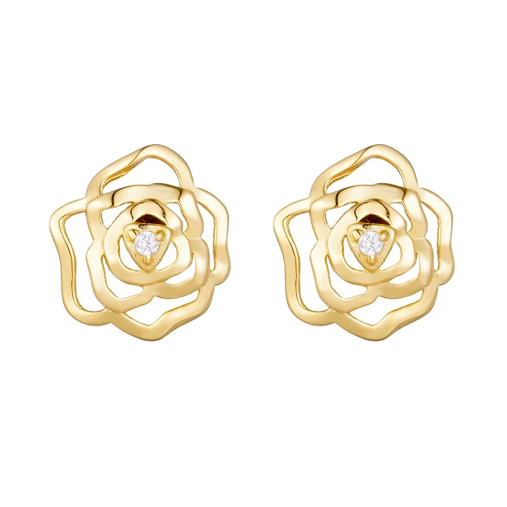wholesale new 18k gold plated fashion flower 925 sterling silver small stud earrings for women girls gifts
wholesale new 18k gold plated fashion flower 925 sterling silver small stud earrings for women girls gifts