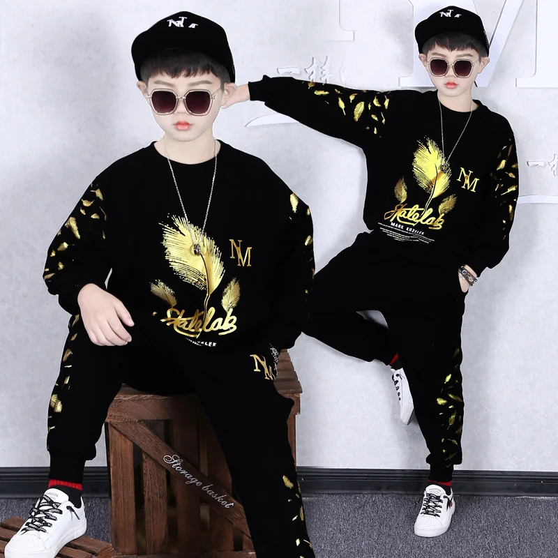 Autumn boys T Shirt + Slongs Suit Kids Clothes Cotton Casual Children Clothing Boy Set Tracksuit Teenager Boys Clothes, Black
Autumn boys T Shirt + Slongs Suit Kids Clothes Cotton Casual Children Clothing Boy Set Tracksuit Teenager Boys Clothes, Black